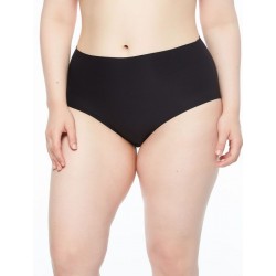 Chantelle C11370, Ψηλόμεσο Stretch Κυλοτάκι Plus Size αόρατο κα΄τω από τα ρούχα ΜΑΥΡΟ