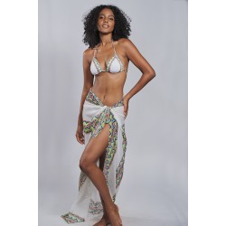 Miss Crool 24C4-T24-3960-02, Πετσέτα θαλάσσης σε Boho Print 1.50X0.95 εκ. ΑΣΠΡΗ
