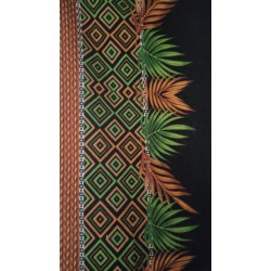Crool 24C4-K05-3960-01, Πετσέτα θαλάσσης σε Boho Print 1.50X0.95 εκ. ΜΑΥΡΗ