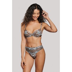 Crool 25C1-K04-246-01, Γυναικείο Bikini Bottom Ψηλόμεσο, ANIMAL PRINT