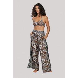 Crool 25C1-K04-774D-01, Γυναικείο Bikini Top CUP D με μπανέλα, ANIMAL PRINT