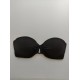 Μiss Crool I20-851, Strapless Σουτιέν μαγιό  cup B/C ενισχυμένο και κούμπωμα στη πλάτη, ΜΑΥΡΟ