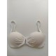 Μiss Crool I20-851, Strapless Σουτιέν μαγιό  cup B/C ενισχυμένο και κούμπωμα στη πλάτη ΑΣΠΡΟ