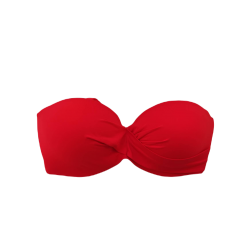 Miss Crool I20-852Ε, Strapless Bikini Top για μεγάλο στήθος, cup E, KOKKINO