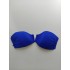 Miss Crool I20-862, Strapless Bikini Top με εντυπωσιακό V, χωρίς μπανέλα, ΜΠΛΕ ΡΟΥΑ