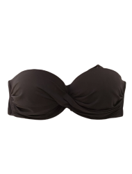 Miss Crool I20-852E , Strapless Bikini Top για μεγάλο στήθος, cup E, ΜΑΥΡΟ