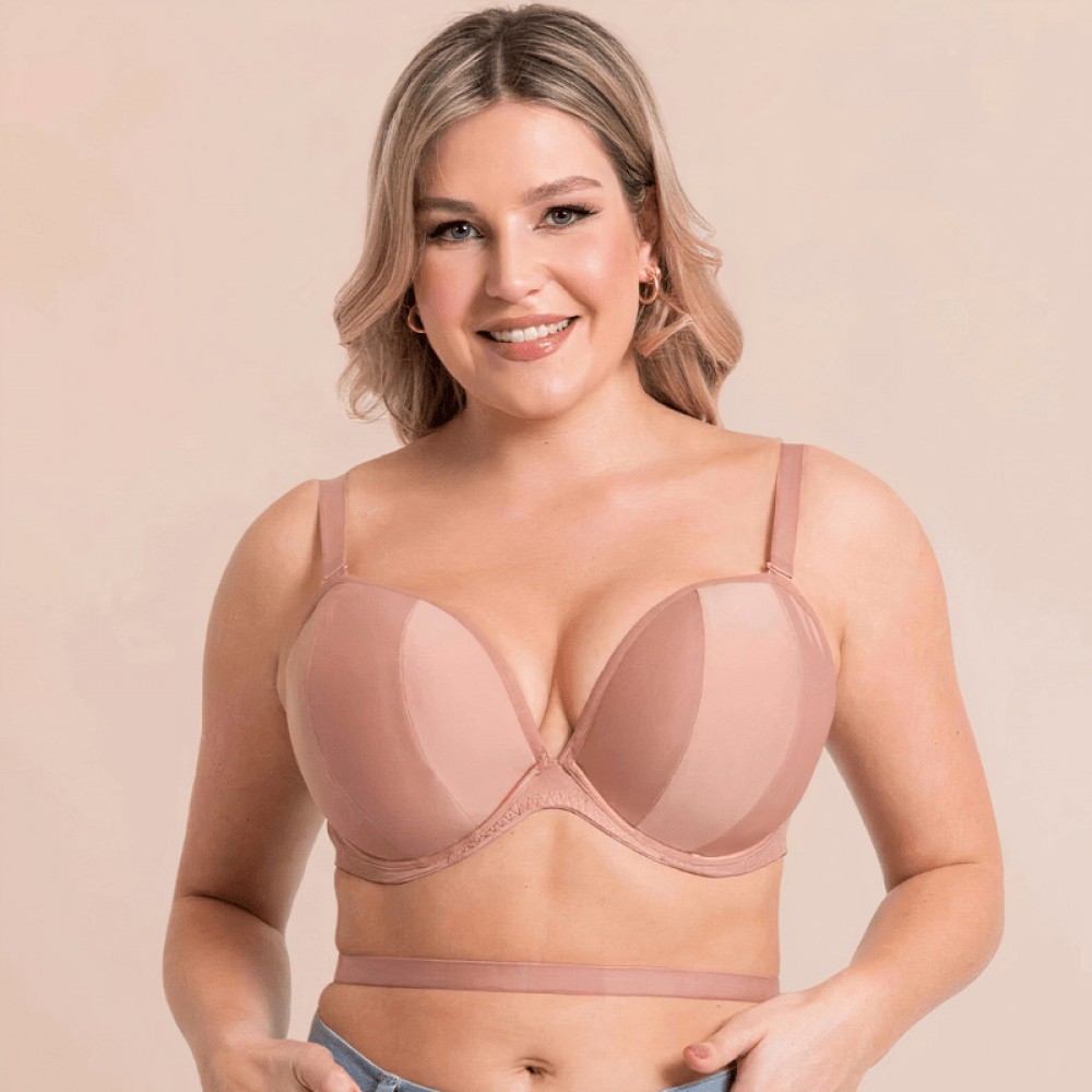 Curvy Kate CK088108, Πολυμορφικό Σουτιέν Superhero Strapless Push Up με βαθύ ντκεολτέ, ΜΠΕΖ 