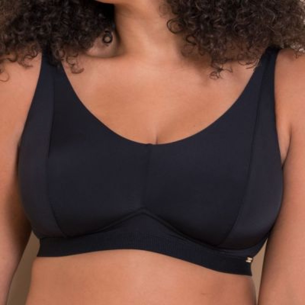 Curvy Kate CK093110, Αθλητικό Bralette χωρίς μπανέλα ΜΑΥΡΟ 