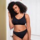 Curvy Kate CK093110, Αθλητικό Bralette χωρίς μπανέλα ΜΑΥΡΟ 
