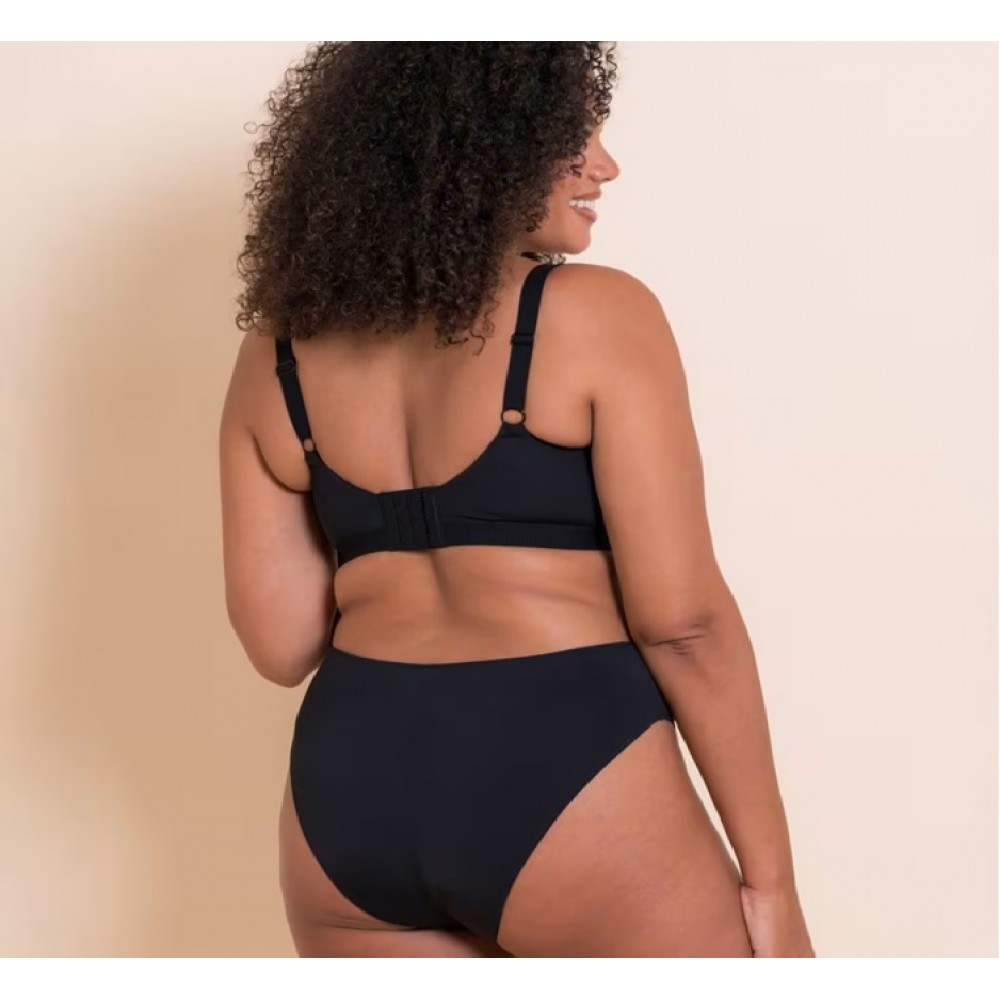 Curvy Kate CK093110, Αθλητικό Bralette χωρίς μπανέλα ΜΑΥΡΟ 