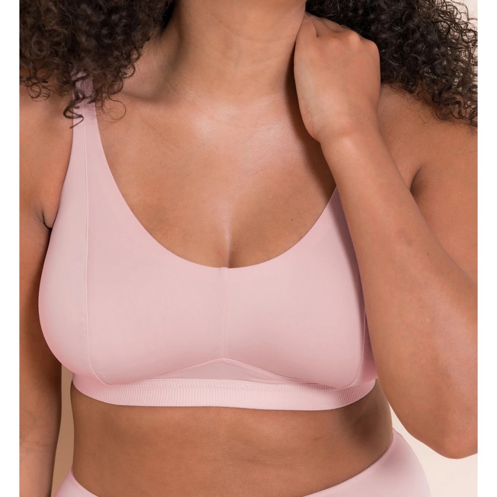 Curvy Kate CK093110, Αθλητικό Bralette χωρίς μπανέλα, ΡΟΖ