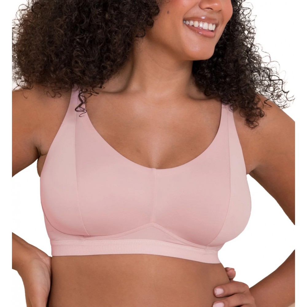 Curvy Kate CK093110, Αθλητικό Bralette χωρίς μπανέλα, ΡΟΖ