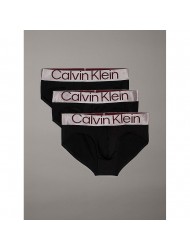 Calvin Klein Hip Brief 000NB3073A-Q09 3pack, Ανδρικά Σλιπ από microfibra, BLACK