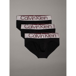 Calvin Klein Hip Brief 000NB3073A-Q09 3pack, Ανδρικά Σλιπ από microfibra, BLACK