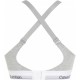 Calvin Klein 000QF7900E-P7A, Γυναικείο Αθλητικό Μπουστάκι Push Up με κούμπωμα, ΓΚΡΙ