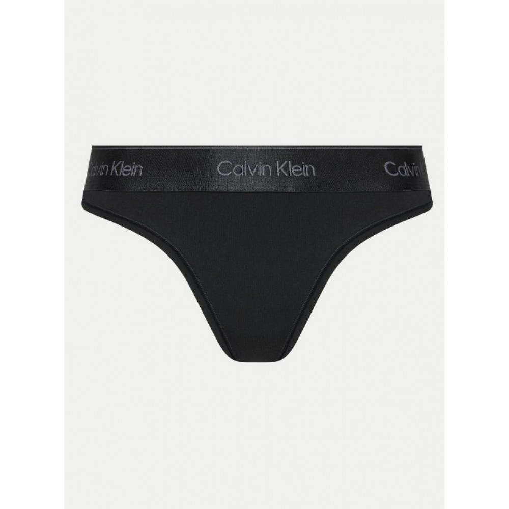 Calvin Klein 000QF8000E-UB1, Γυναικείο Σετ εσώρουχα με Κυλοτάκι String  , ΜΑΥΡΟ