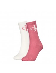 Calvin Klein Jeans 701228811-005 Γυναικείες αθλητικές κάλτσες CKJ Women Sock Monogram (Συσκ. 2 ζεύγη)