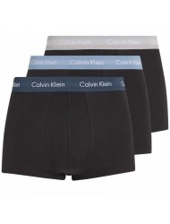 Ανδρικά Μπόξερ Calvin Klein Low Rise Trunk 0000U2664G-QRY, ΜΑΥΡΟ