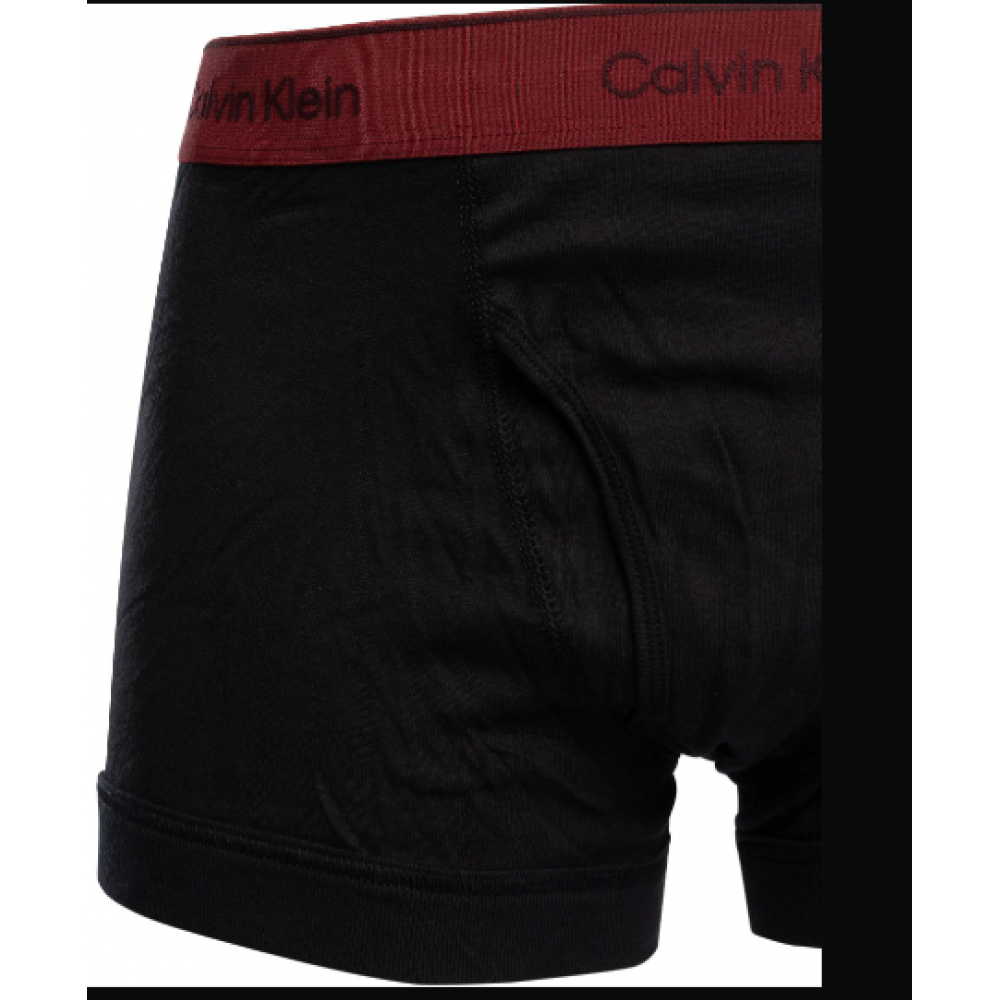 Calvin Klein 000NB4002A-PRU, Ανδρικά Μποξερ με άνοιγμα  COTTON CLASSIC TRUNK 3pcs, ΜΑΥΡΑ