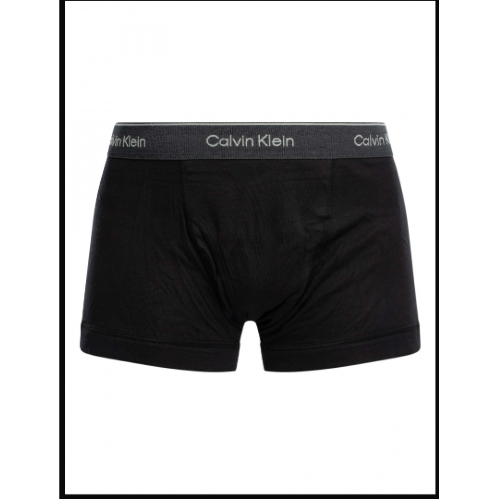 Calvin Klein 000NB4002A-PRU, Ανδρικά Μποξερ με άνοιγμα  COTTON CLASSIC TRUNK 3pcs, ΜΑΥΡΑ