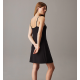 Calvin Klein Nightdress 000QS7311E-UB1, Γυναικείο Απαλό Νυχτικό Micromodal με τιραντάκι, ΜΑΥΡΟ