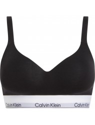 Calvin Klein 000QF7900E-UB1, Γυναικείο Αθλητικό Μπουστάκι Push Up με κούμπωμα, ΜΑΥΡΟ