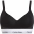 Calvin Klein 000QF7900E-UB1, Γυναικείο Αθλητικό Μπουστάκι Push Up με κούμπωμα, ΜΑΥΡΟ