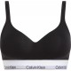 Calvin Klein 000QF7900E-UB1, Γυναικείο Αθλητικό Μπουστάκι Push Up με κούμπωμα, ΜΑΥΡΟ