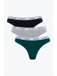 Calvin Klein 000QD5209E-31U, Γυναικεία Κυλοτάκια Thong  σετ 3 τεμ. MULTI COLOUR