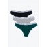 Calvin Klein 000QD5209E-31U, Γυναικεία Κυλοτάκια Thong  σετ 3 τεμ. MULTI COLOUR