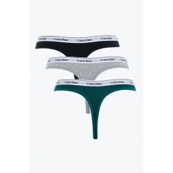 Calvin Klein 000QD5209E-31U, Γυναικεία Κυλοτάκια Thong  σετ 3 τεμ. MULTI COLOUR