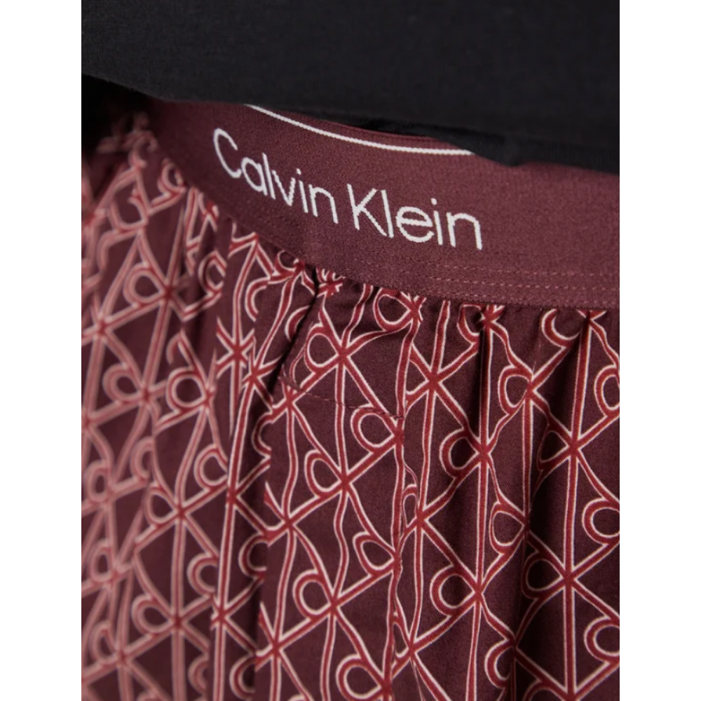 Calvin Klein LV00NM2956-33F, Ανδρική Πυτζάμα Βαμβακερή με μπορντό παντελόνι, ΜΑΥΡΟ Calvin Klein LV00NM2956-33F, Ανδρική Πυτζάμα Βαμβακερή με μπορντό παντελόνι, ΜΑΥΡΟ