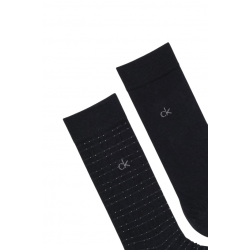 Calvin Klein 701235969-001, Ανδρικές Κάλτσες CK MEN'S SOCKS  GRID 2 ζεύγη, ΜΑΥΡΟ