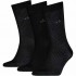 Calvin Klein 701235981-001, CK MEN SOCK 3 pcs GIFTBOX DROPNEEDLE, ΜΑΥΡΟ