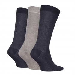 Calvin Klein 701235981-002, CK MEN SOCK 3 pcs GIFTBOX DROPNEEDLE, ΓΚΡΙ