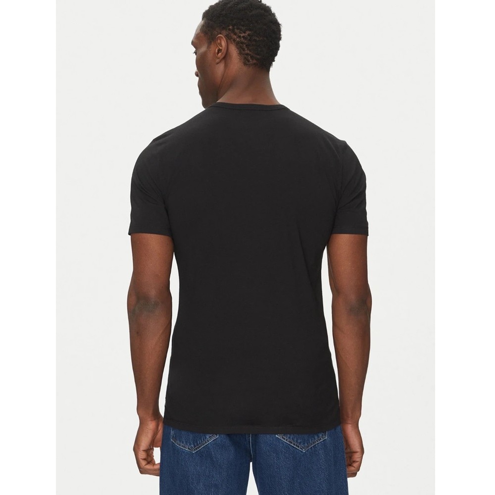 Calvin Klein LV00NB4185-UB1,  S/S Crew Neck 3pk, Ανδρικές Φανέλες Κοντό Μανίκι 3 τεμ.  ΜΑΥΡΟ