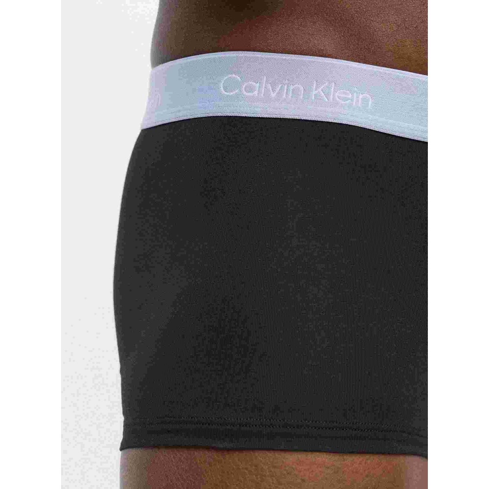 Calvin Klein Low Rise Trunk LV00NB4389-R9B 3pack, Ανδρικά Μπόξερ ΜΑΥΡΑ