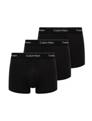 Calvin Klein LV00NB4392-TM6  Trunk 3pack, Icon Cotton Stretch, Ανδρικά Μπόξερ ΜΑΥΡΑ