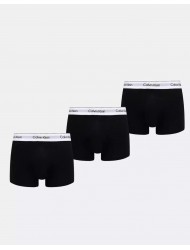 Calvin Klein LV00NB4392-UB1  Trunk 3pack, Icon Cotton Stretch, Ανδρικά Μπόξερ ΜΑΥΡΑ