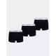 Calvin Klein LV00NB4392-UB1  Trunk 3pack, Icon Cotton Stretch, Ανδρικά Μπόξερ ΜΑΥΡΑ