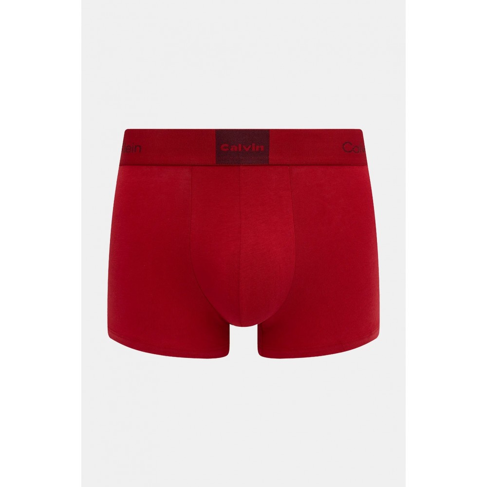Calvin Klein Trunk LV00NB4476-3U4 3pack, Ανδρικά Μπόξερ Βαμβακερά, ΜΠΟΡΝΤΟ