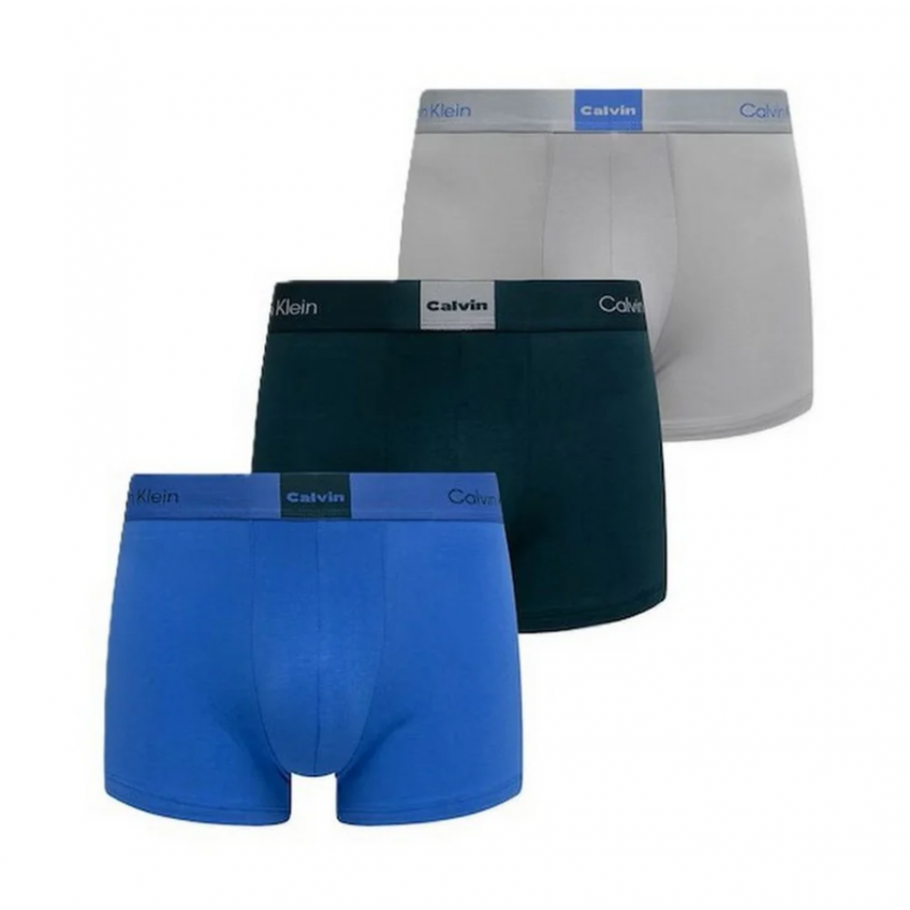 Calvin Klein Trunk LV00NB4476-3U5 3pack, Ανδρικά Μπόξερ GREATEST GREY/PONDFROSA PINE/IRIS B Calvin Klein Trunk LV00NB4476-3U5 3pack, Ανδρικά Μπόξερ GREATEST GREY/PONDFROSA PINE/IRIS B