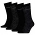 Calvin Klein 701235980-001, CK MEN SOCK 4pcs GIFTBOX AOP, Ανδρικές Κάλτσες 4 ζεύγη, ΜΑΥΡΟ