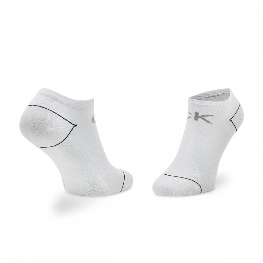 Calvin Klein Γυναικείες Κάλτσες 701218779-002  Set 2 ζευγάρια  για sneakers με print, ΑΣΠΡΟ