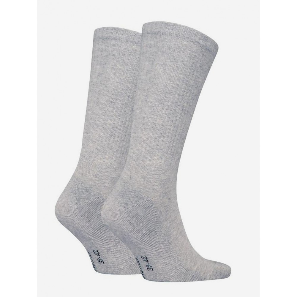 Calvin Klein 701228802-003, Ανδρικές Κάλτσες 2pack Monogram Αθλητικές Με Πετσέτα , ΓΚΡΙ