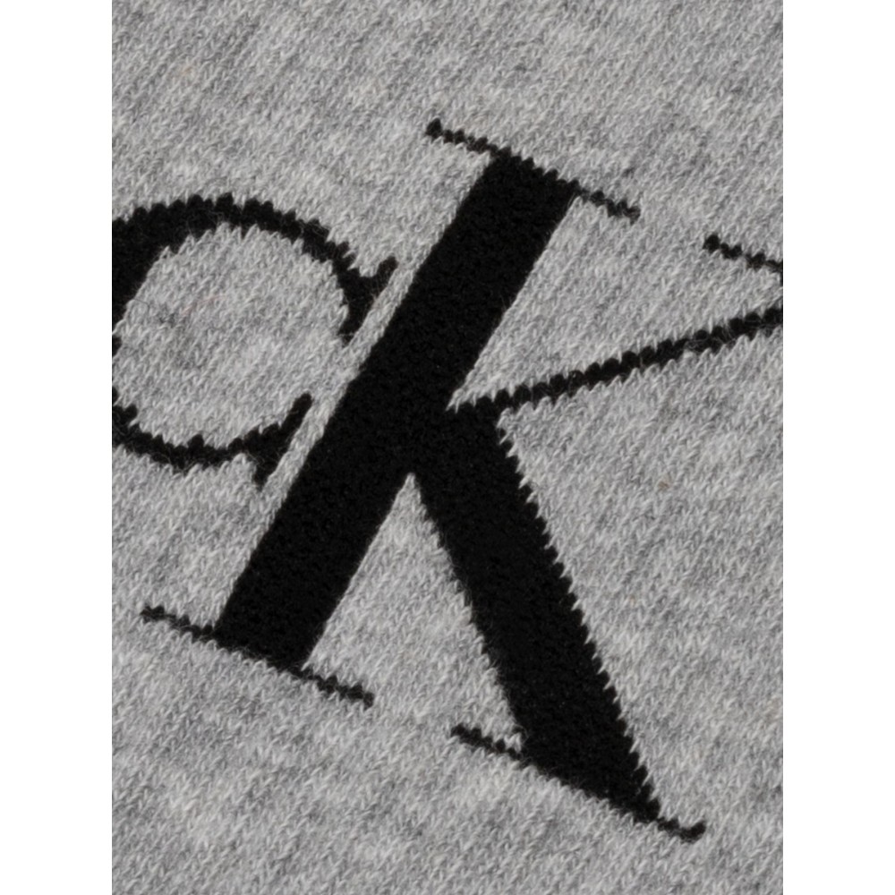 Calvin Klein 701228802-003, Ανδρικές Κάλτσες 2pack Monogram Αθλητικές Με Πετσέτα , ΓΚΡΙ