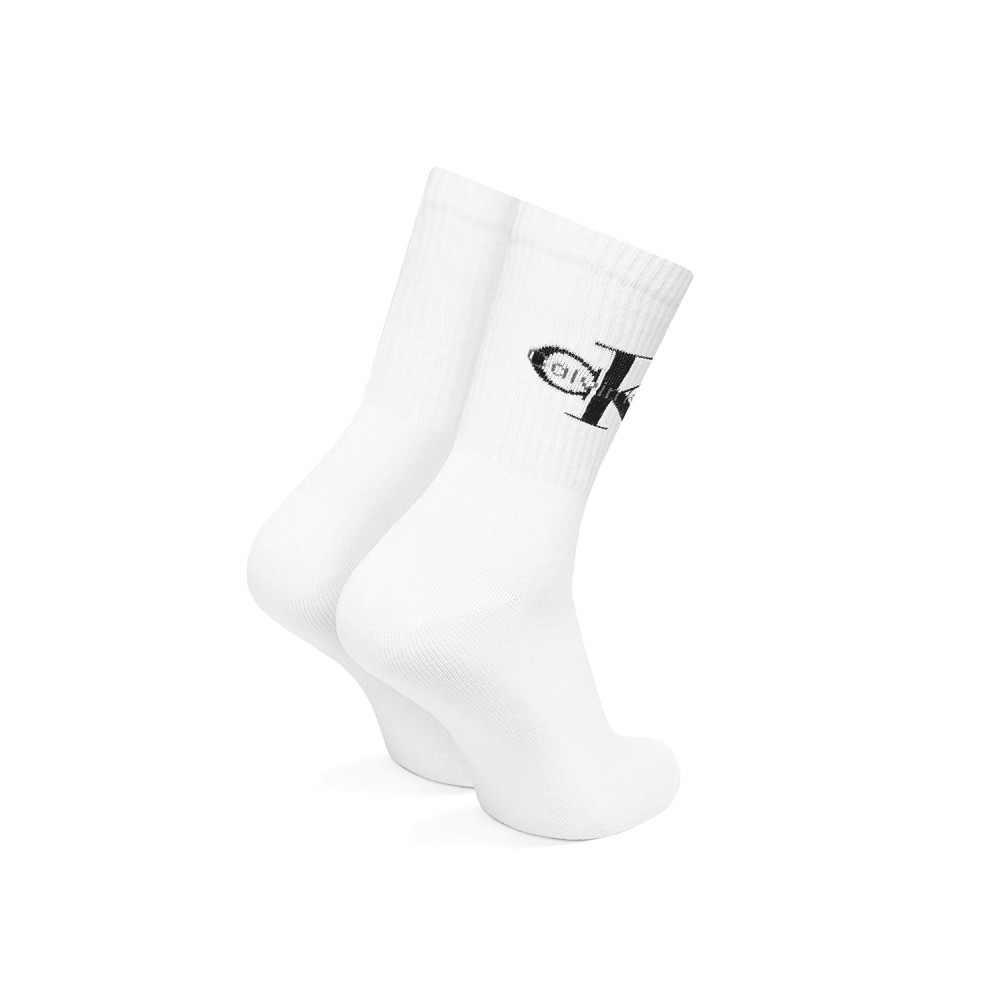 Calvin Klein Jeans 701235384-001, CKJ WOMEN SOCK 4pcs GIFT BOX MONOLOGO, ΑΣΠΡΟ-ΜΑΥΡΟ