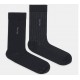 Calvin Klein 701235970-001, Ανδρικές Κάλτσες CK MEN'S SOCKS PINSTRIPE 2 ζεύγη, ΜΑΥΡΟ