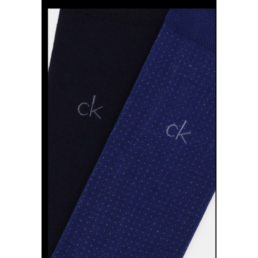 Calvin Klein 701235981-003, CK MEN SOCK 3 pcs GIFTBOX DROPNEEDLE,  ΜΠΛΕ ΣΚΟΥΡΟ