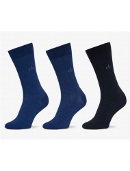 Calvin Klein 701235981-003, CK MEN SOCK 3 pcs GIFTBOX DROPNEEDLE,  ΜΠΛΕ ΣΚΟΥΡΟ